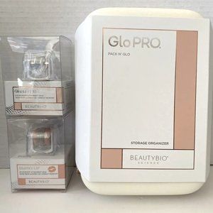 BeautyBio Science GloPro Eye Attachment, Lip Attachment & Storage Organizer NIB